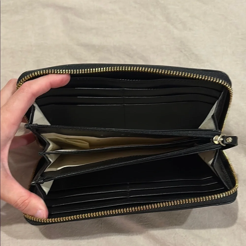 Kate Spade Black Bow Accent Wallet - Picture 3 of 3